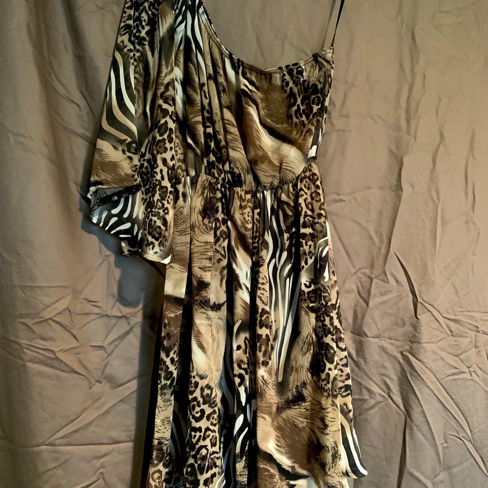 One shoulder short dress size small